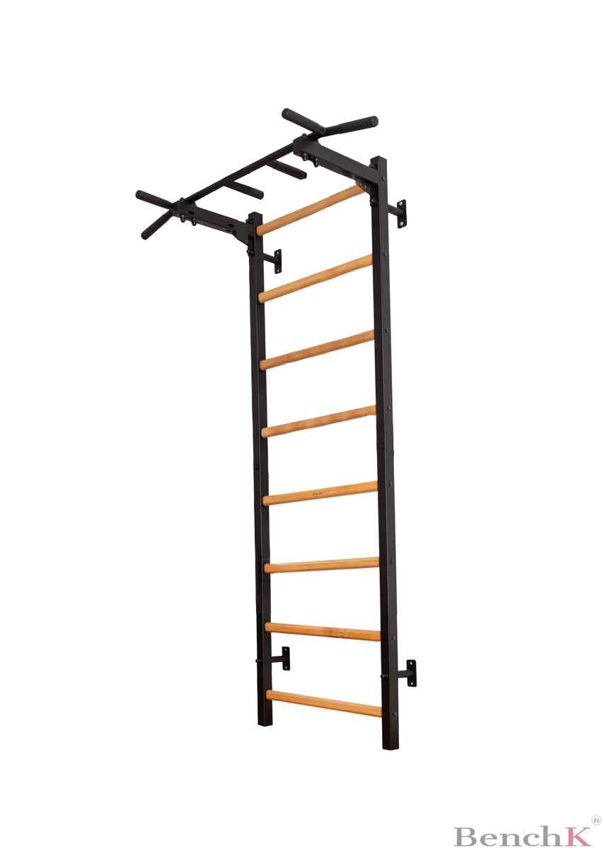 BenchK 221 Wall Bar with Fixed Pull Up Bar Swedish Ladder Home Gym Equipment