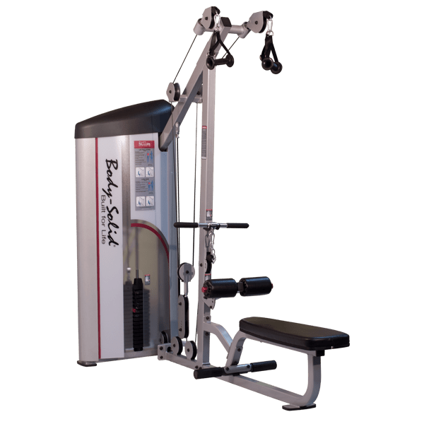 Body Solid Pro Clubline S2LAT Series II Lat Pulldown & Seated Row Workout Fitness System