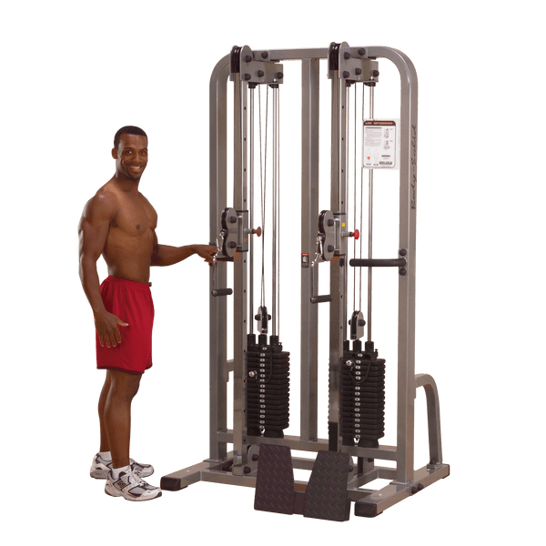 Body Solid Pro Clubline SDC2000G Dual Cable Column Workout Fitness System