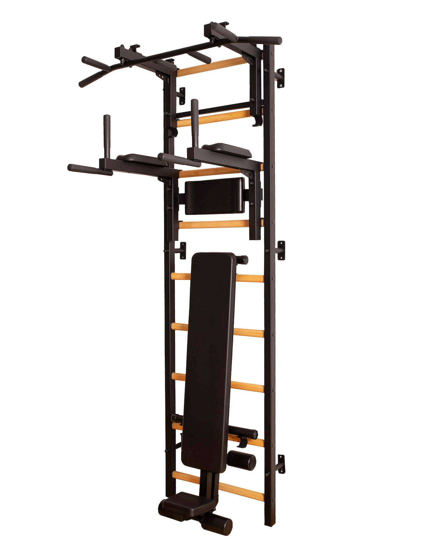 BenchK 733 Luxury Wall Bars Station Swedish Ladder Home Gym Equipment