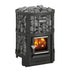 Harvia Legend 150 Sauna Stove Package & Black Steel Chimney